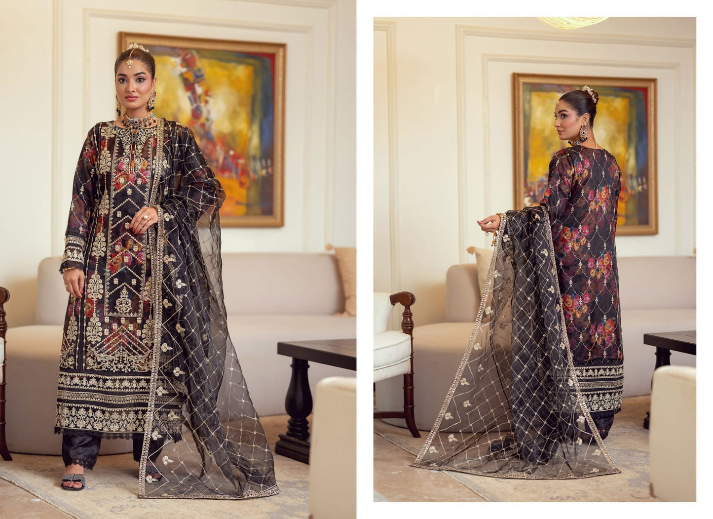 BINT-E-NOOR ORGANZA Embroidered  ZORALINE