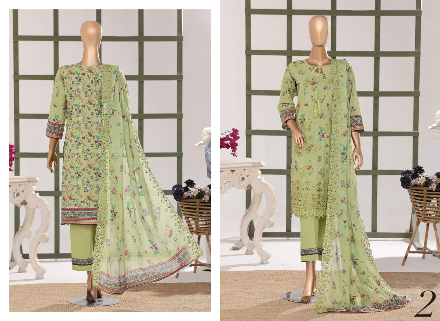 Samira Digital Printed Embroidered Chikankari Lawn Collection