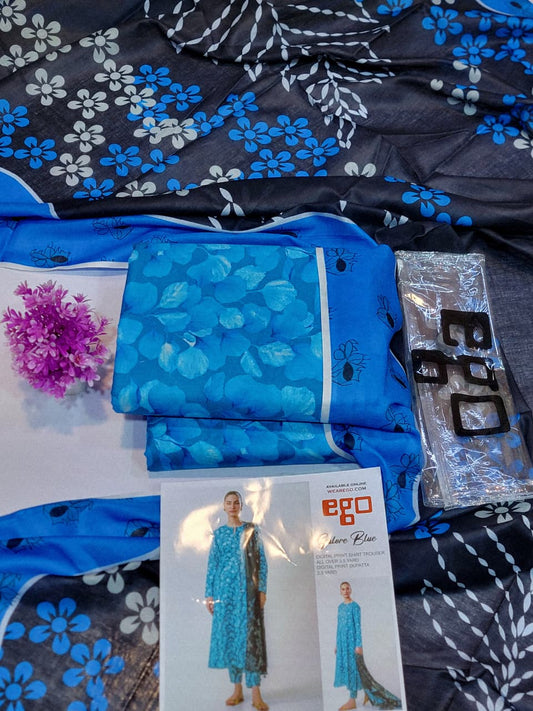 Mix Brand 3 Pcs Lawn Printed Suit