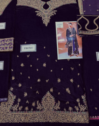 Jazmin Velvet Embroidered