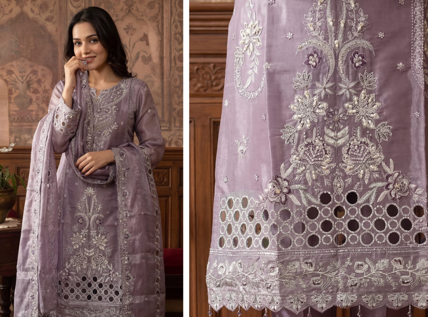 TENA Stitched Fancy Embroidered Sheesha Silk Collection