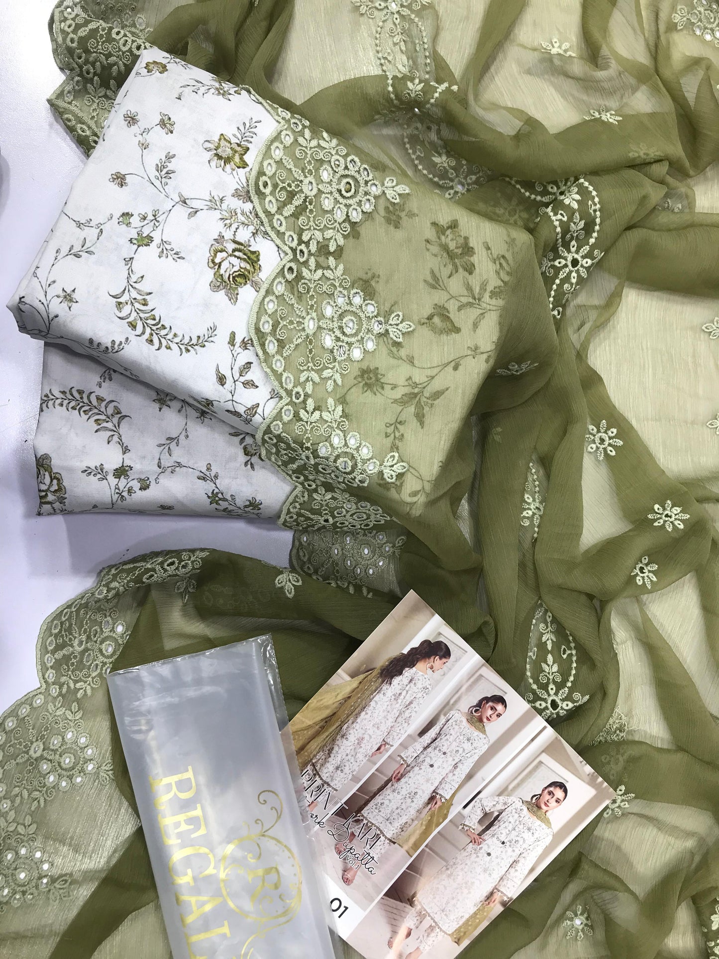 PRINTKARI Digital Printed With Chiffon Cutwork Dupatta Collection 2026