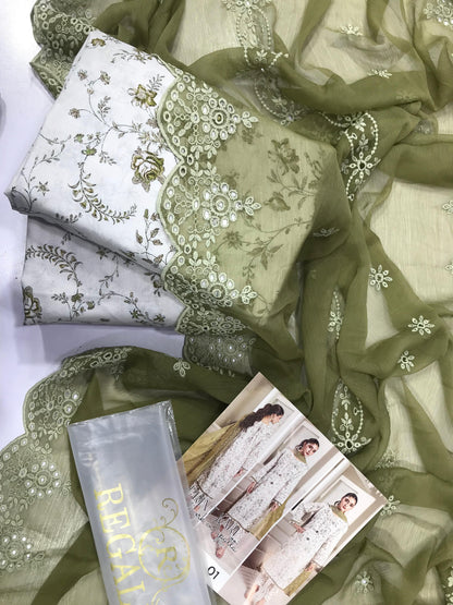 PRINTKARI Digital Printed With Chiffon Cutwork Dupatta Collection 2026