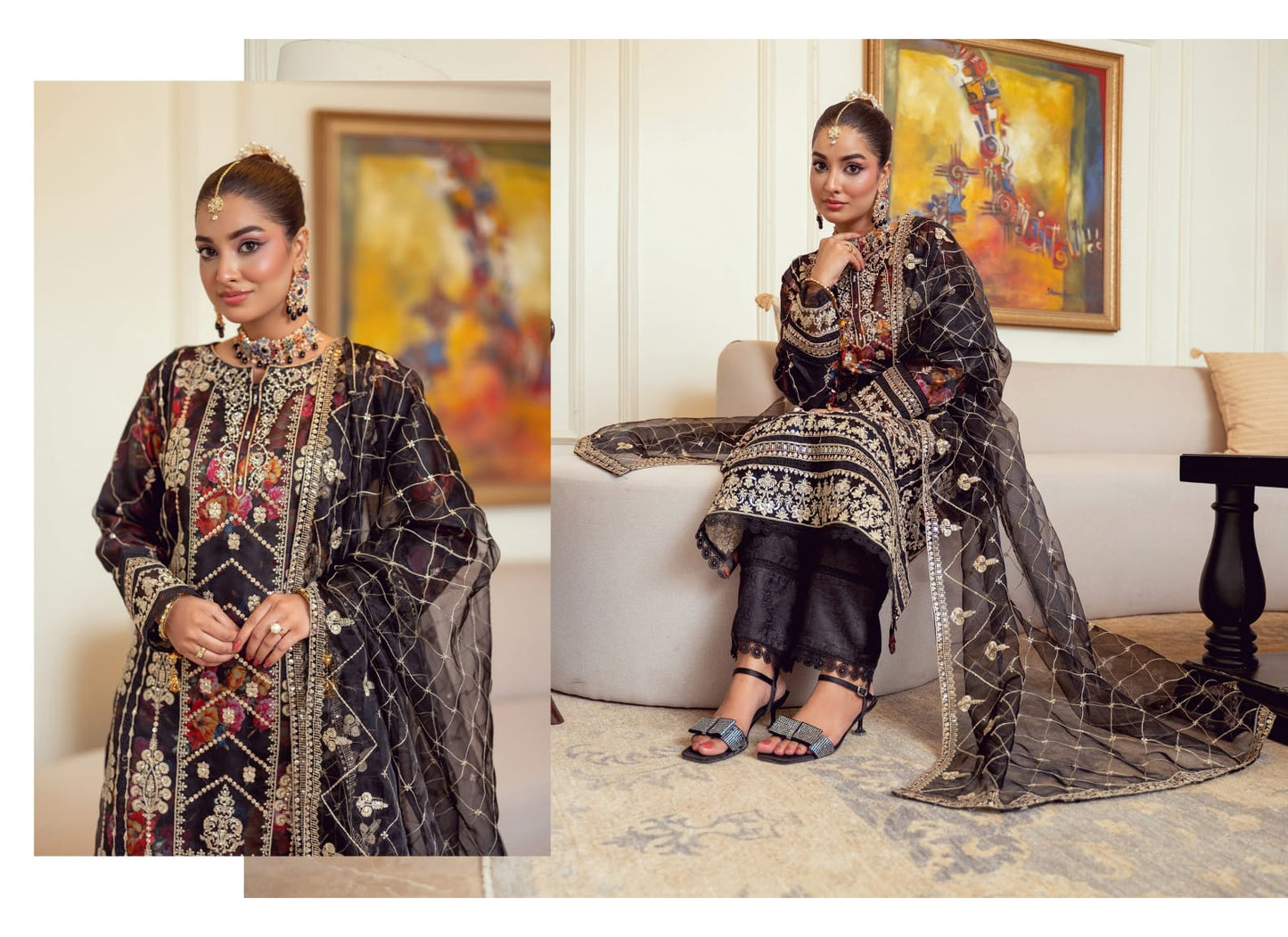 BINT-E-NOOR ORGANZA Embroidered  ZORALINE
