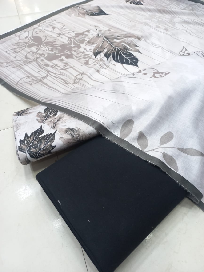 Mix Brand 3 Pcs Printed Cotton