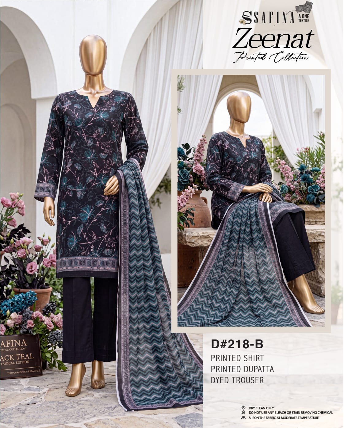 SAFINA Zeenat Digital Printed Lawn 3 PIECE Collection 2026