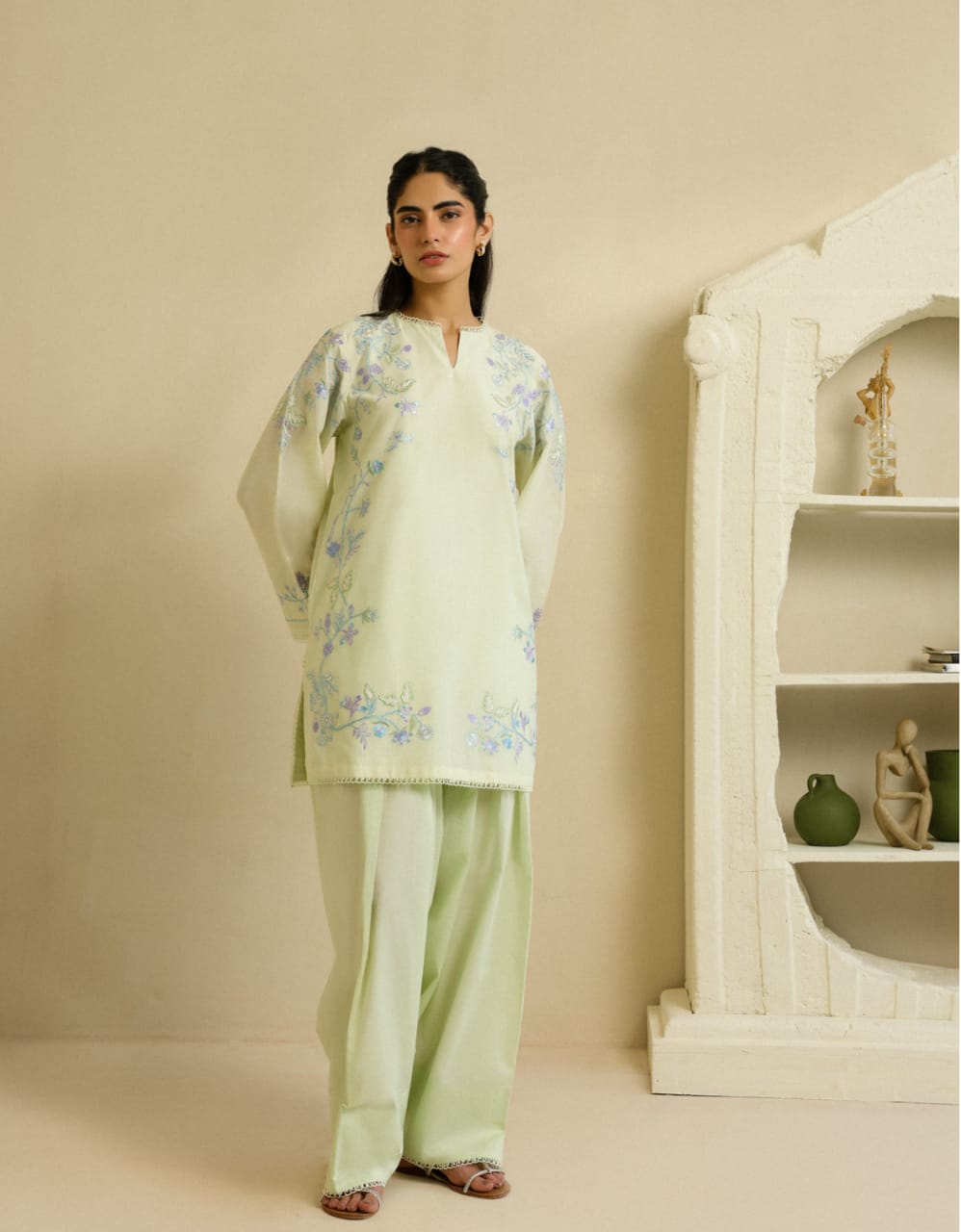 SAHAR PRET ESSENTIALS Stitched / Ready to Wear Co Ord (2pc) Cambric Collection