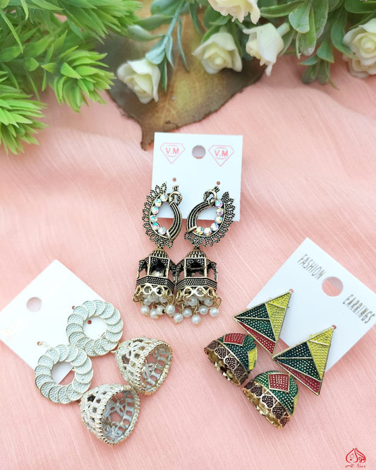 3 Pc Indian Jhumki
