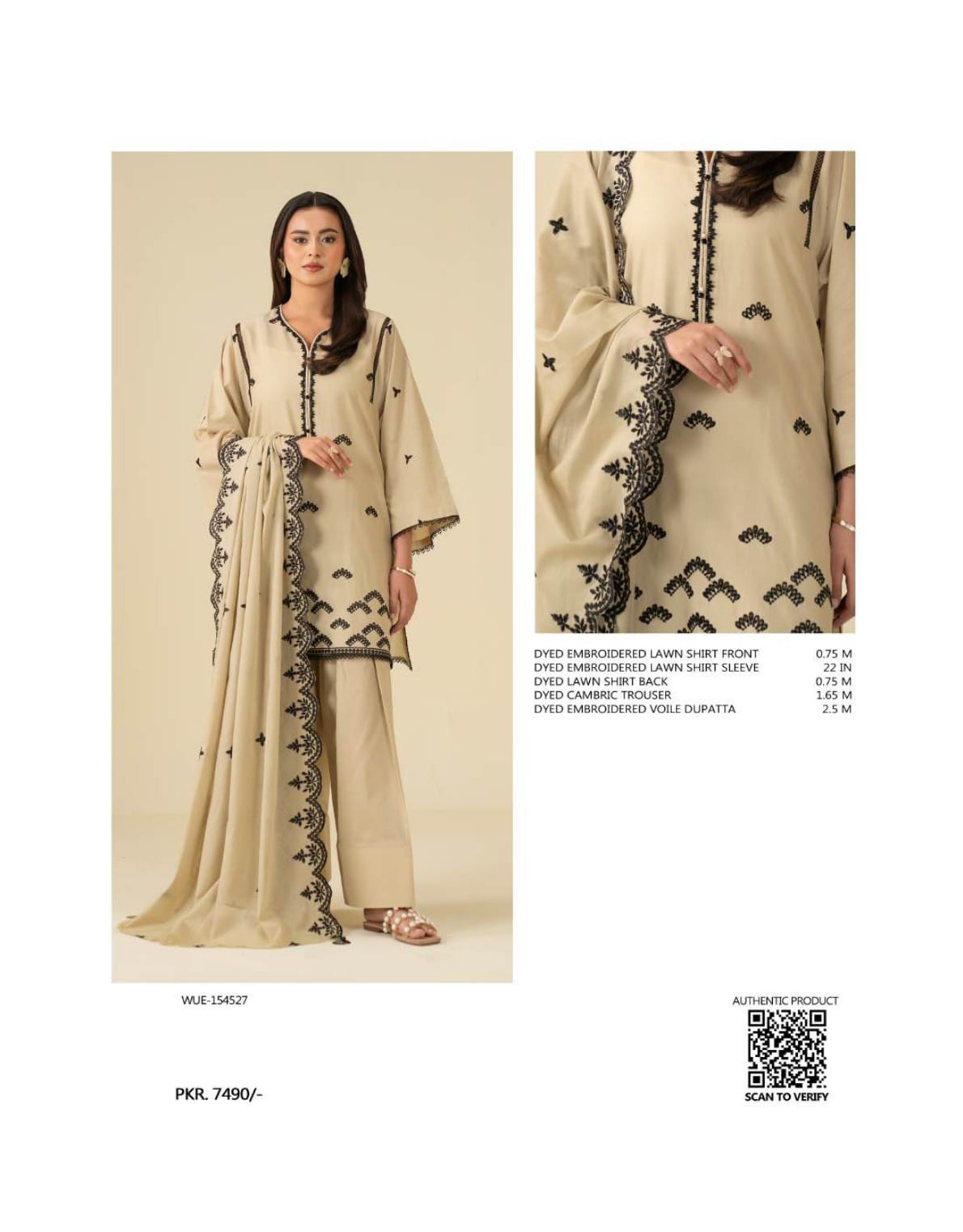 BEENA BY BEYOND EAST Embroidered Unstiched 3 Pcs Lawn Collection