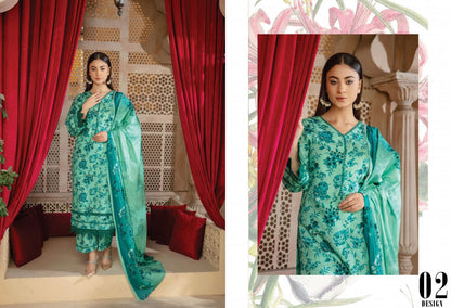 Orchid BiN Naeem Bana Dora Luxury Lawn