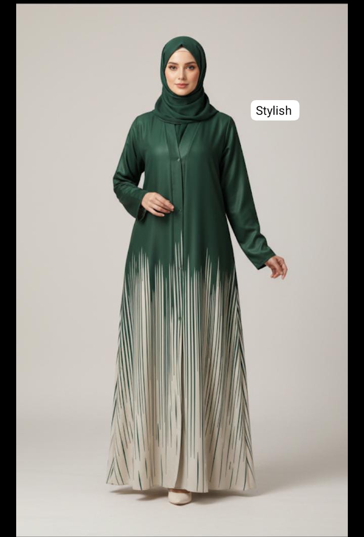 Front open abaya
