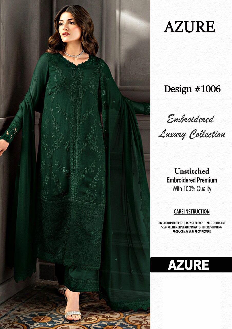 Azure Chiffon Embroidered Collection