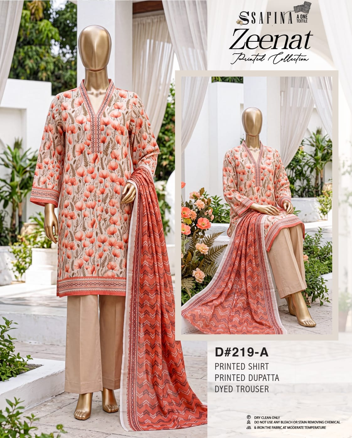 SAFINA Zeenat Digital Printed Lawn 3 PIECE Collection 2026