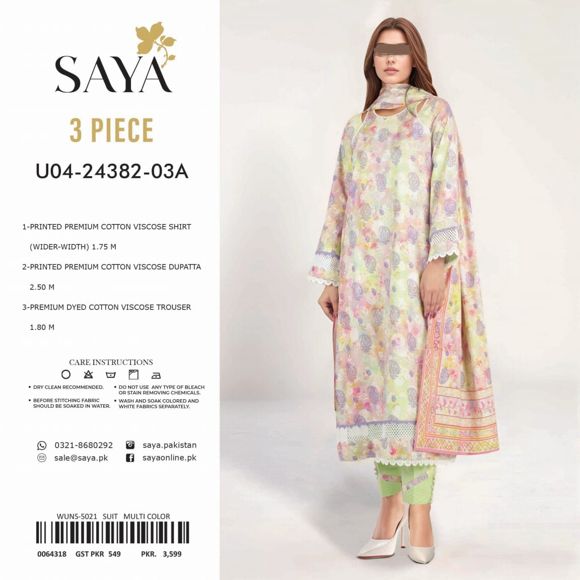 SAYA 3 Piece WINTER Collection