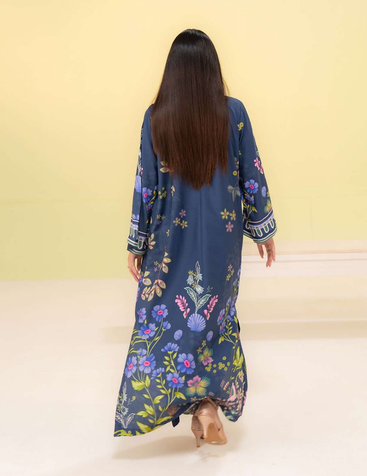 SUMMER KAFTAN BY AMAL 2 Pcs CO-ORDS SILK KAFTAN