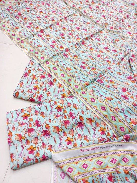 Bareeze Lawn 3 Pcs Printed