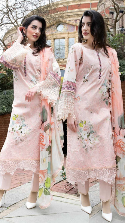 ALZOHAIB SUNSHINE BLOOM England Stories Embroidered Lawn