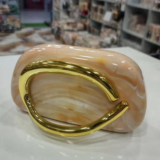 Women Wedding Ladies Clutch Purse marble Luxury