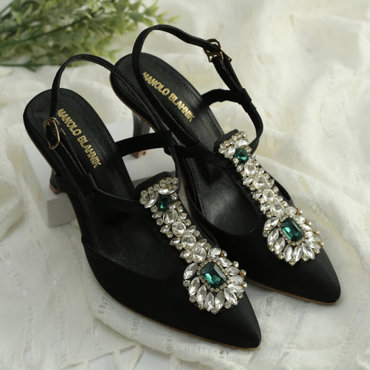 Tory Burch Multicolor Beads Embroidered Slippers