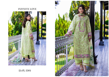 ESHAISHA PRINTED LAWN EMBROIDERED COLLECTION VOL-3