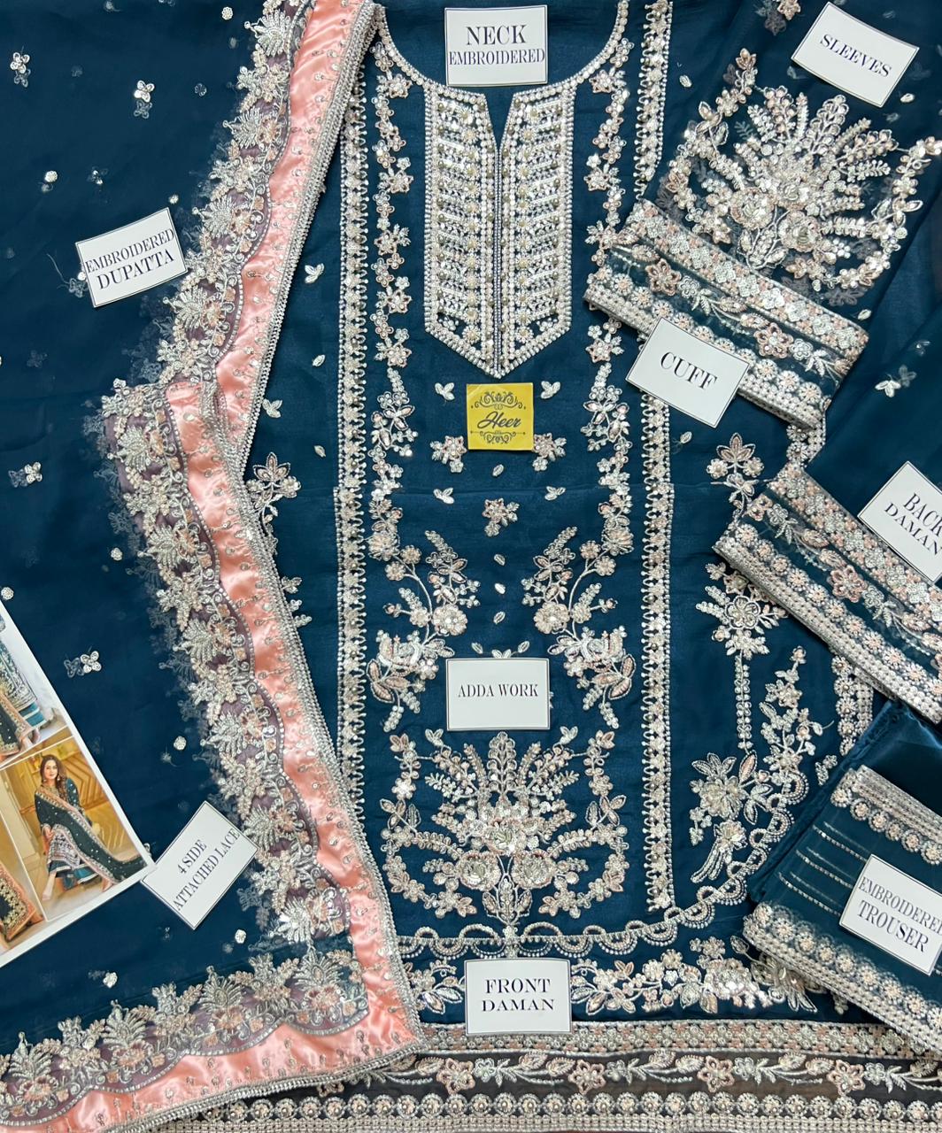 Aneela's Embroidered Chiffon Wedding Collection