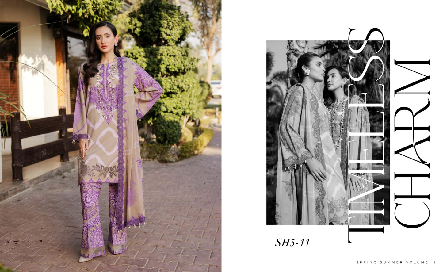 CHARIZMA SHEEN Embroidered Lawn