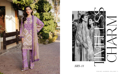 CHARIZMA SHEEN Embroidered Lawn