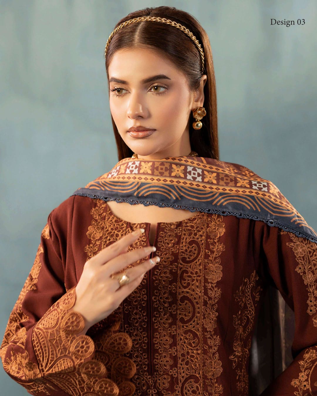 ADAN'S LIBAS DHANAK READY TO WEAR 3 PIECE