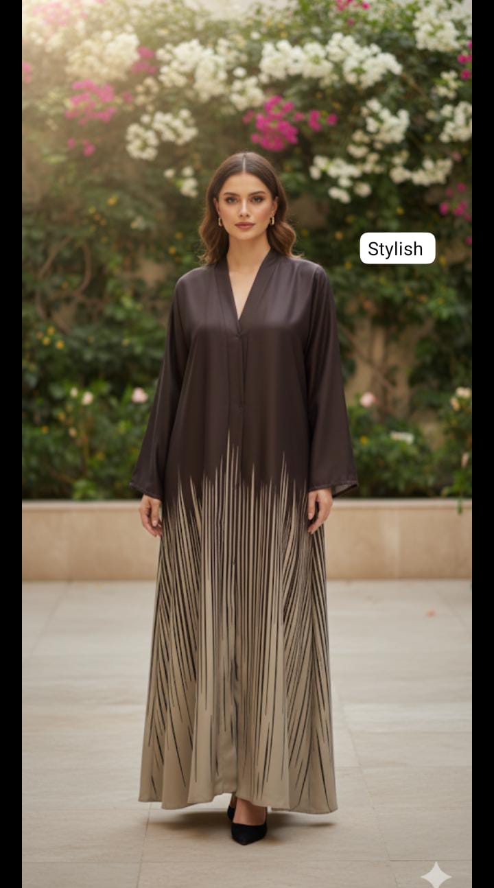 Front open abaya