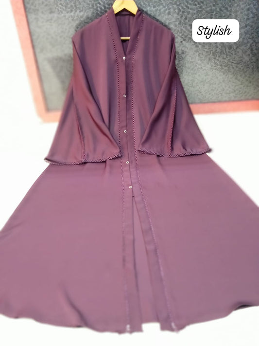 Front Open Abaya