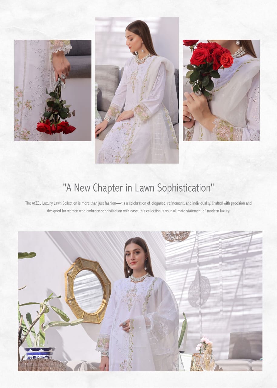 AYZEL GUZEL  FORMAL 3 PIECE Stitched Collection
