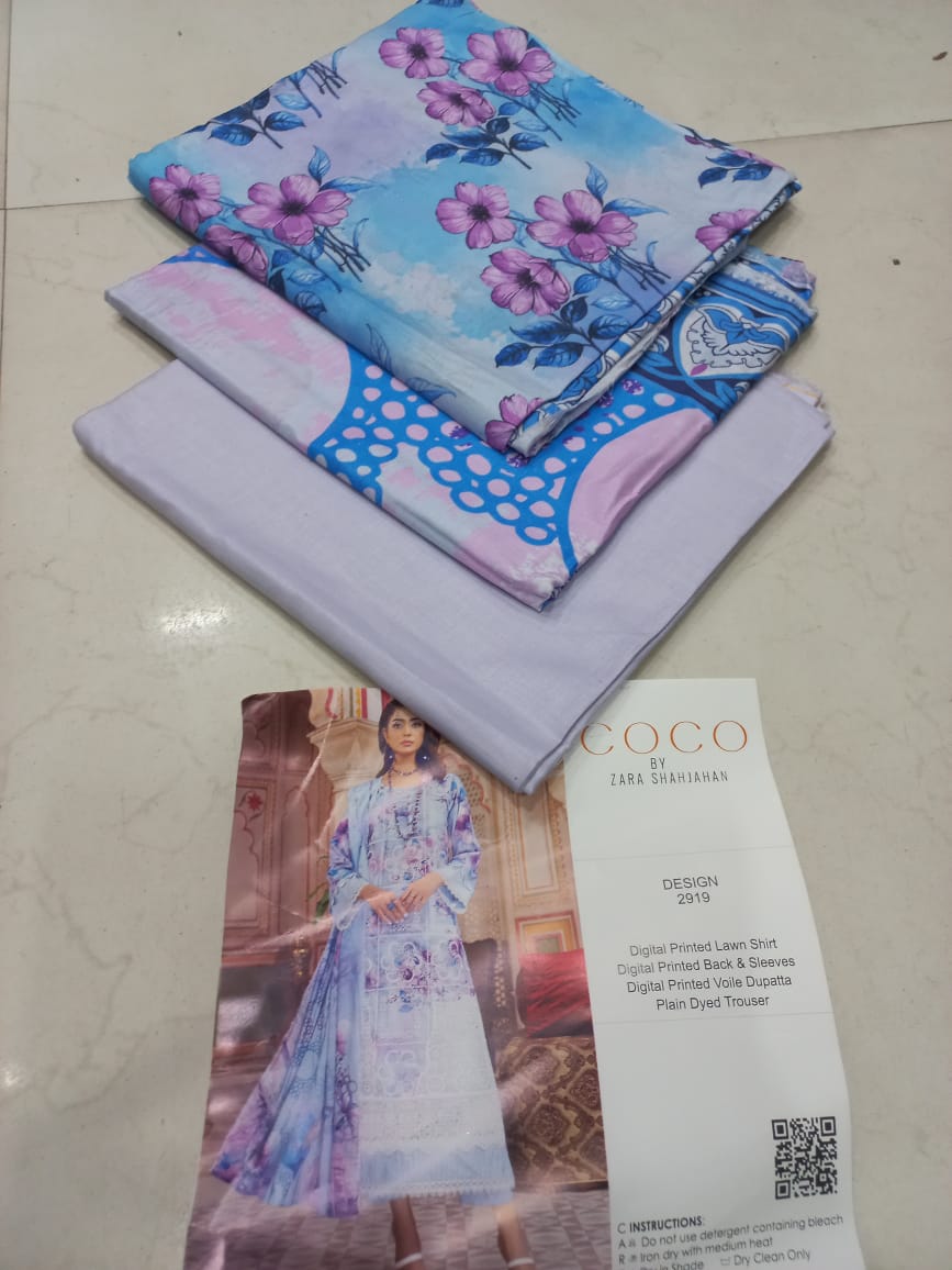 Mix Brand 3 Pcs Lawn Printed Suit
