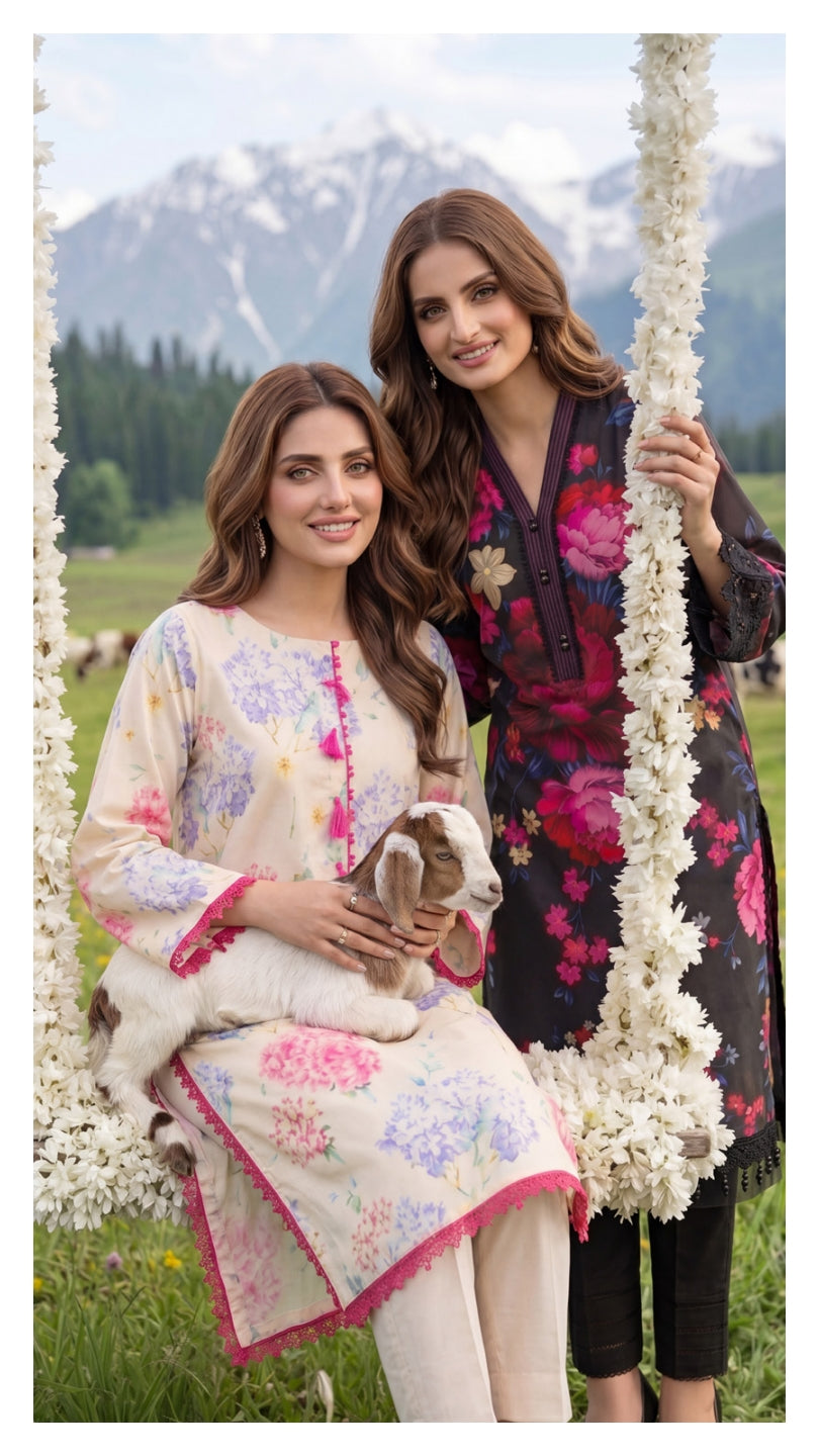 COLORS DIGITAL PRINTED LAWN CHIFFON DUPATTA EDITION
