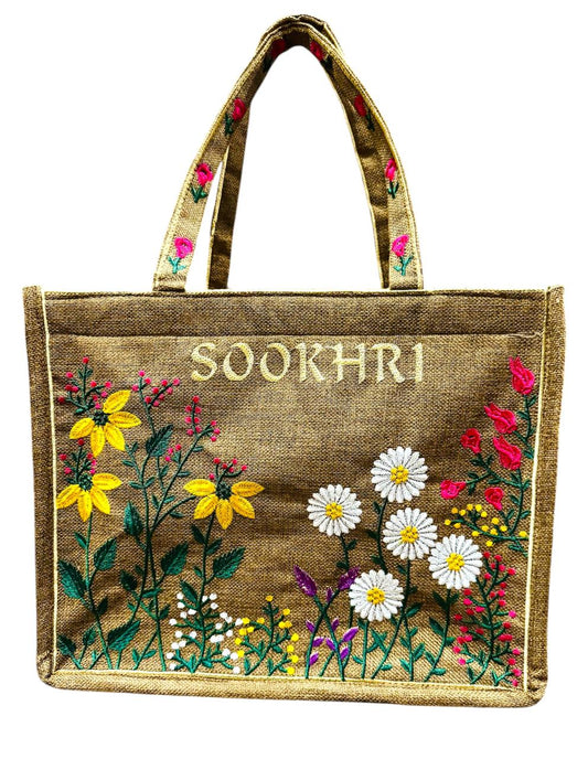 Sookhri brand with full Embroidery tod bag