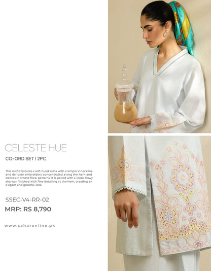 SAHAR PRET ESSENTIALS Stitched / Ready to Wear Co Ord (2pc) Cambric Collection