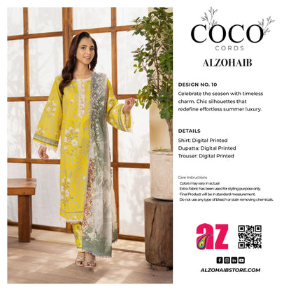 Coco CORDS Digital Printed Lawn