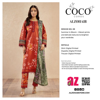 Coco CORDS Digital Printed Lawn