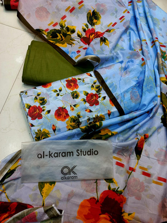 Al-Karam Kasturi Cotton Printed