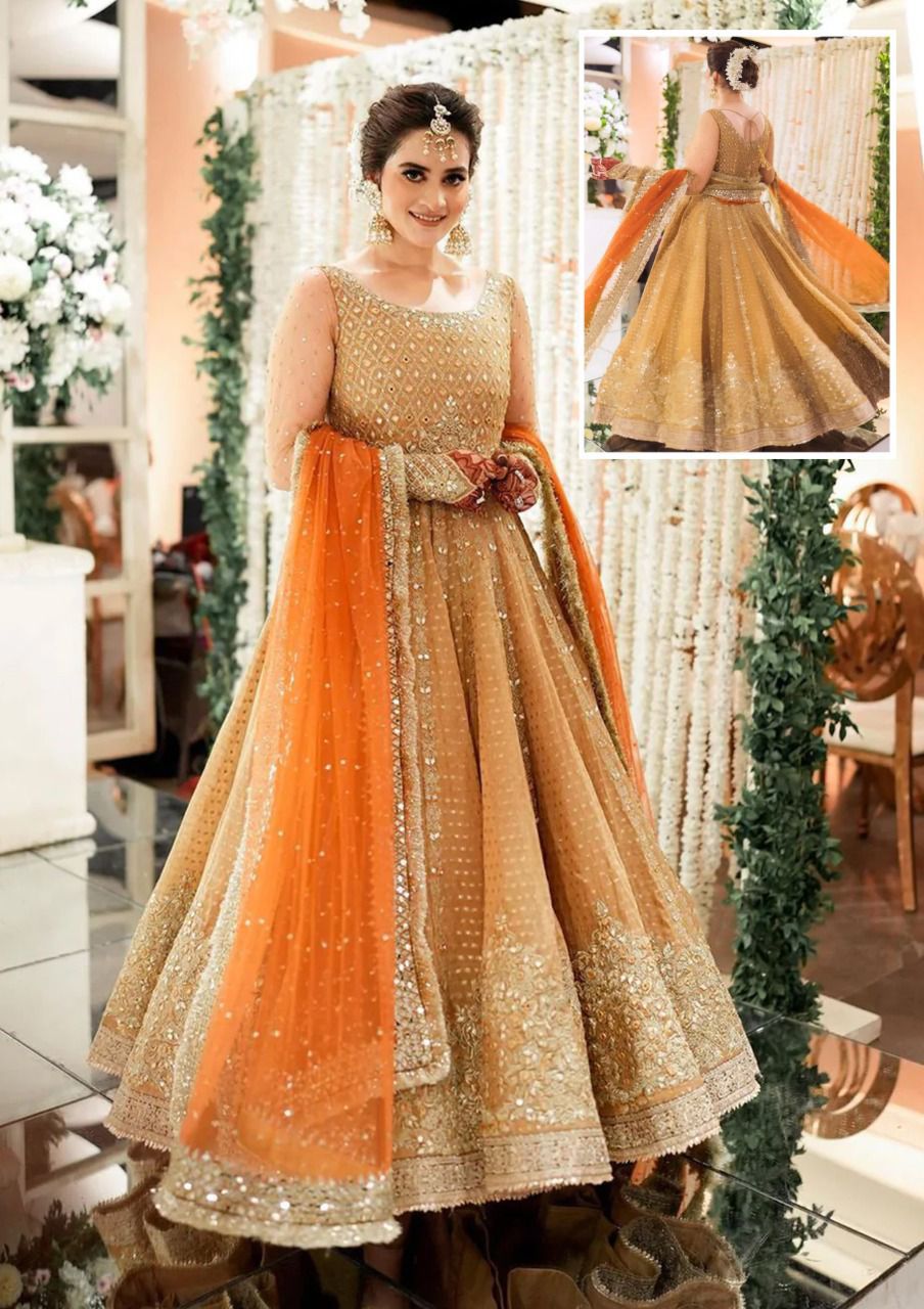 PARTY WEAR FROCK WORN BY AIMAN KHAN