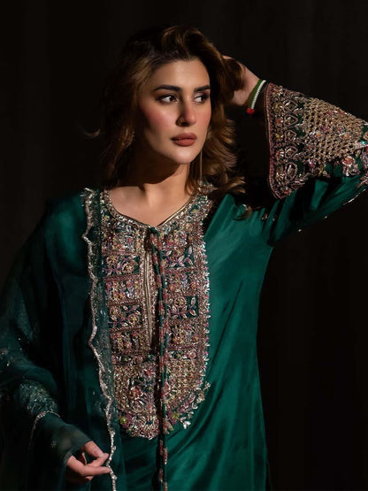 KUBRA KHAN RAW SILK DRESS
