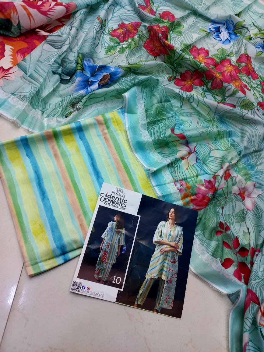 Mix Brand 3 Pcs Lawn Suit