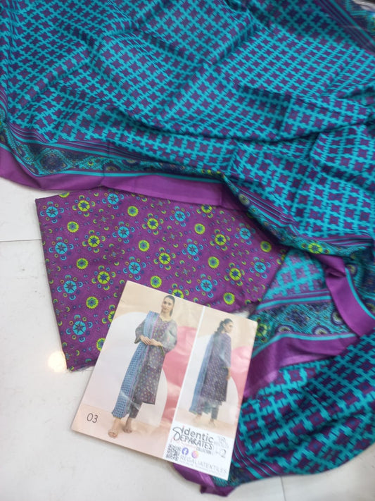 Mix Brand 3 Pcs Lawn Suit