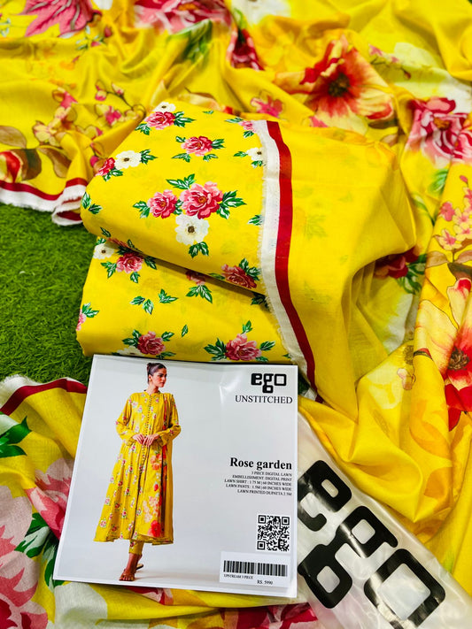 Mix Brand 3 Pcs Lawn Suit