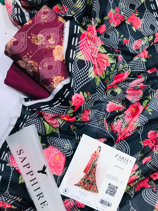 Mix Brand 3 Pcs Lawn Suit