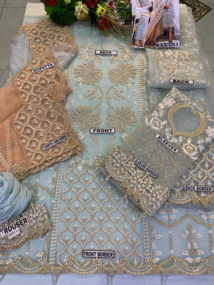 AGHA NOOR ORGANZA NET
