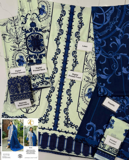 Zainab Chottani Lawn Dupatta