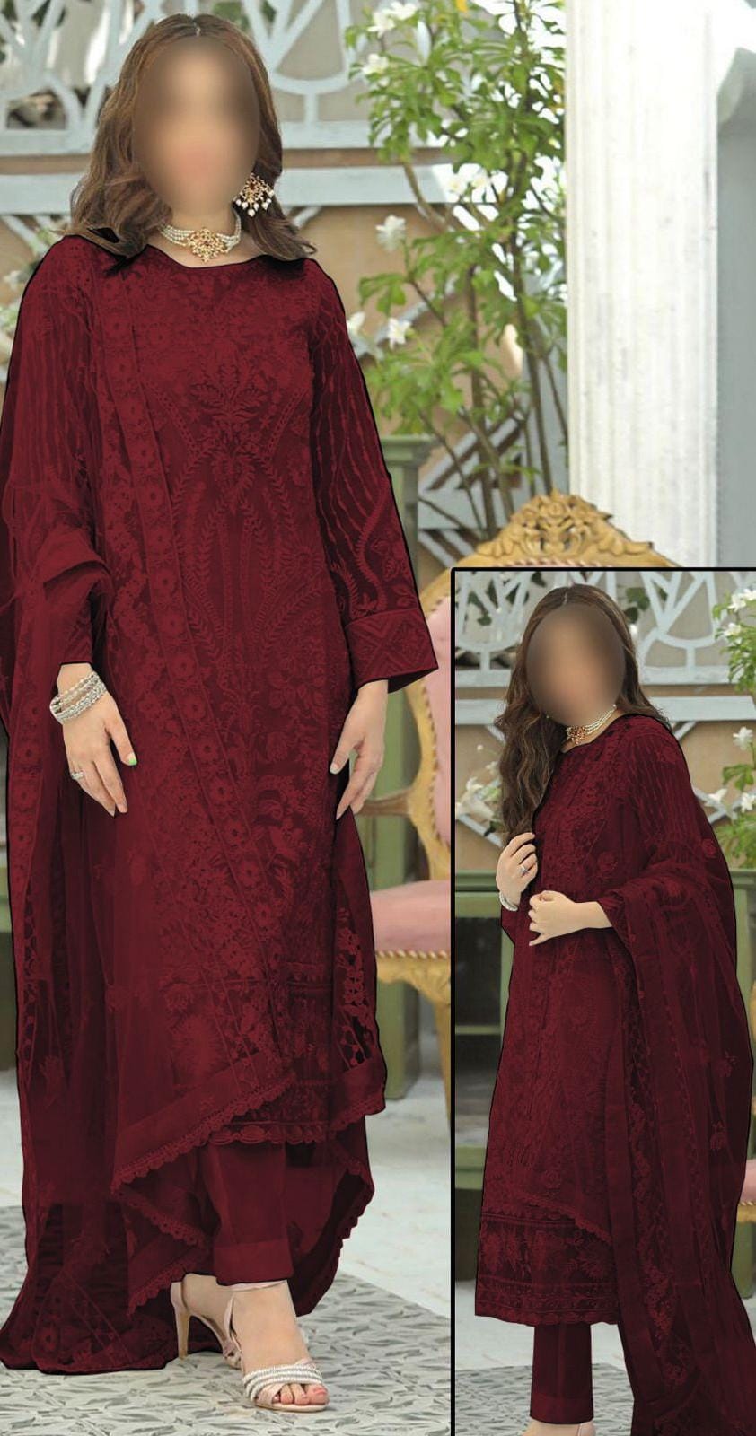 PARTY WEAR SUIT WORN BY NEELUM MUNIR