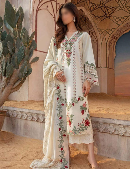 CRIMSON LAWN CHIFFON