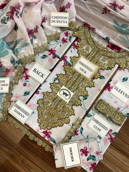 IZNIK DIGITAL PRINTED LAWN