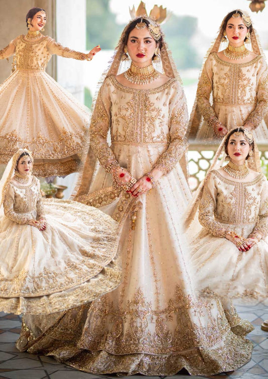Maha Wajahat RUEDAD E SAHR-A ravishing blush long frock